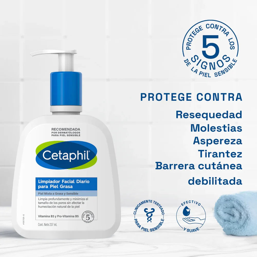Limpiador Piel Grasa 237ml CETAPHIL® - LASKIN