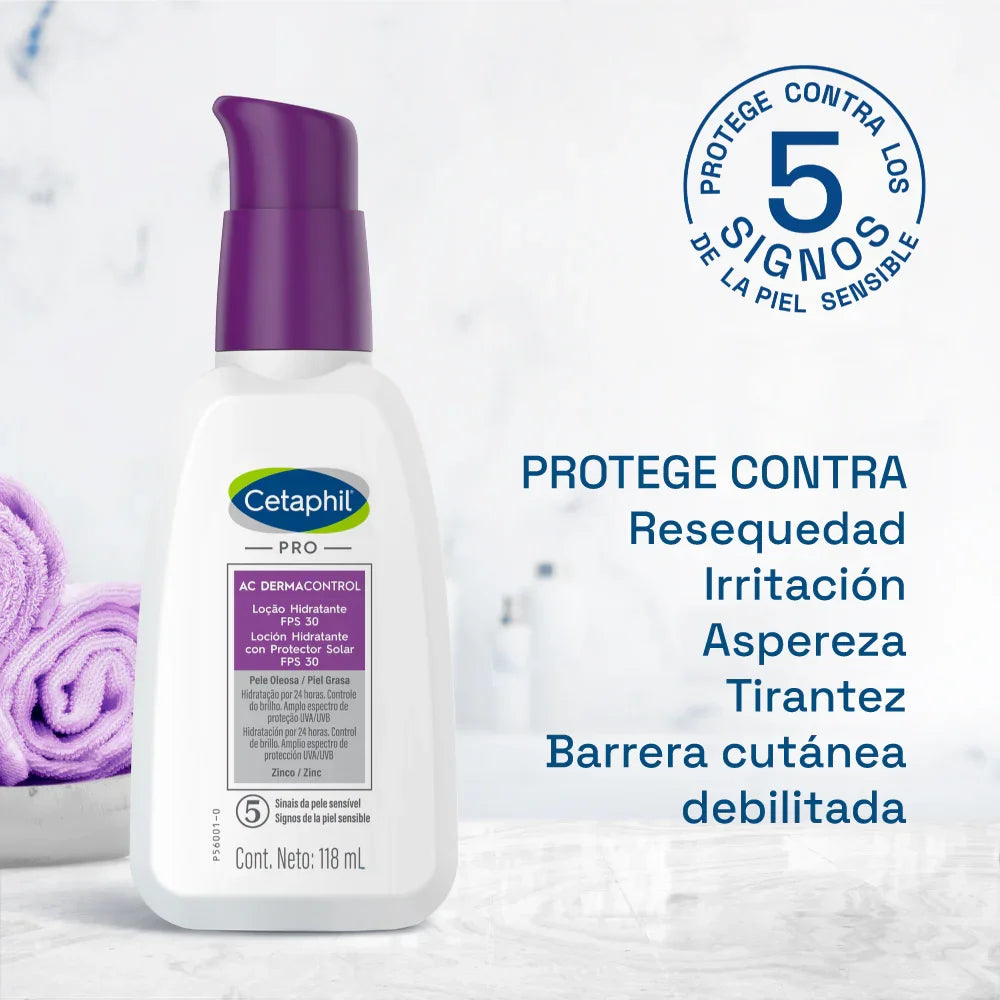 Dermacontrol Hidratante SPF30 118ml CETAPHIL® - LASKIN