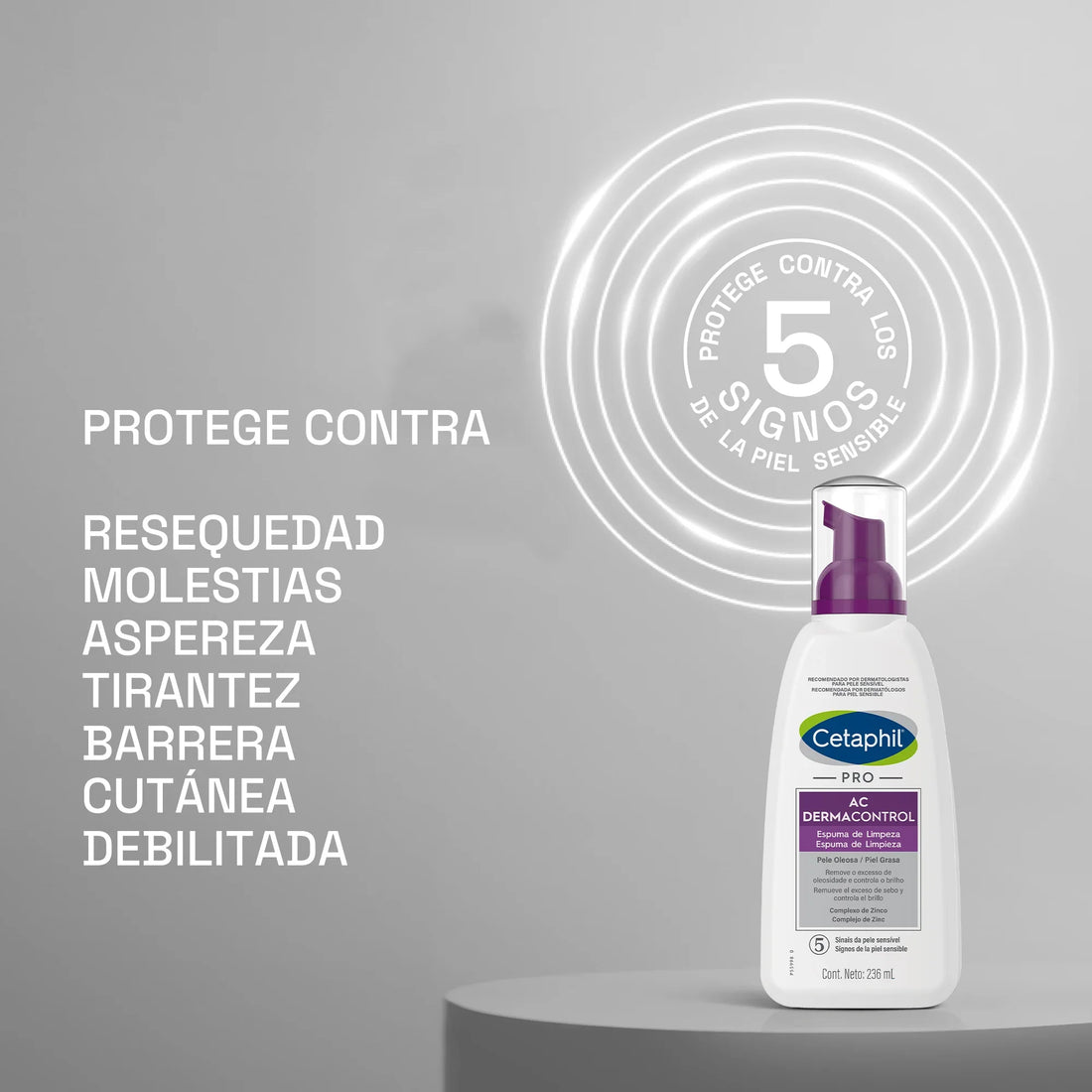 Dermacontrol Ac Espuma Limpiadora 236ml CETAPHIL® - LASKIN