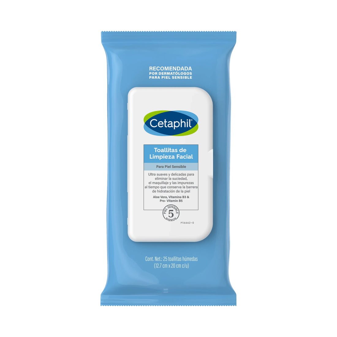 Toallitas de Limpieza Facial Piel Sensible 25 Unidades CETAPHIL® - LASKIN