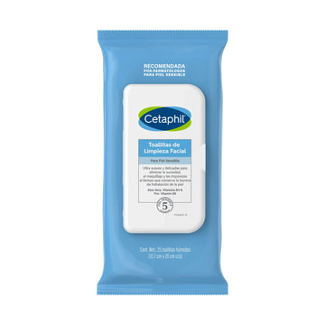 Toallitas de Limpieza Facial Piel Sensible 25 Unidades CETAPHIL® - LASKIN