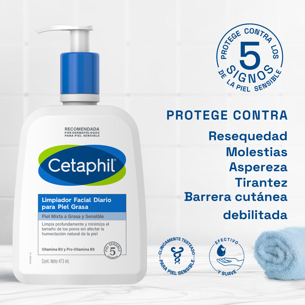 Limpiador piel grasa 473ml CETAPHIL® - LASKIN