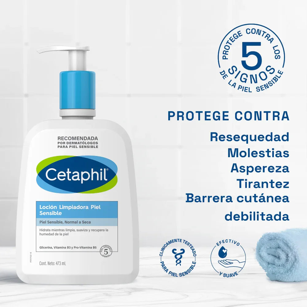 Loción Limpiadora Piel Sensible 473ml CETAPHIL® - LASKIN