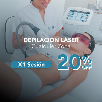 Depilación Láser Espalda x 1 Sesión 20%OFF