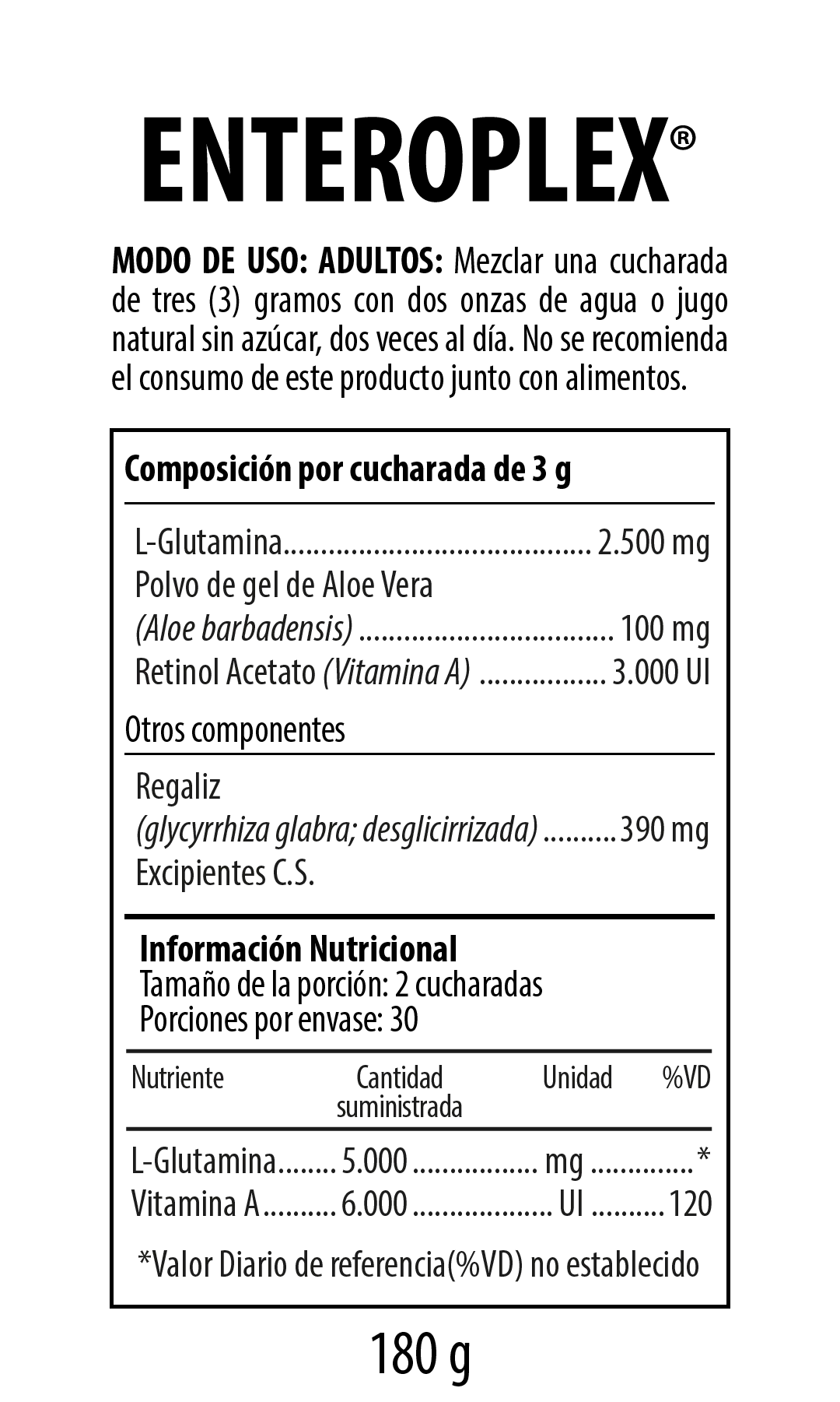 Enteroplex Suplemento Dietario 180gr NUTRABIOTICS® - LASKIN