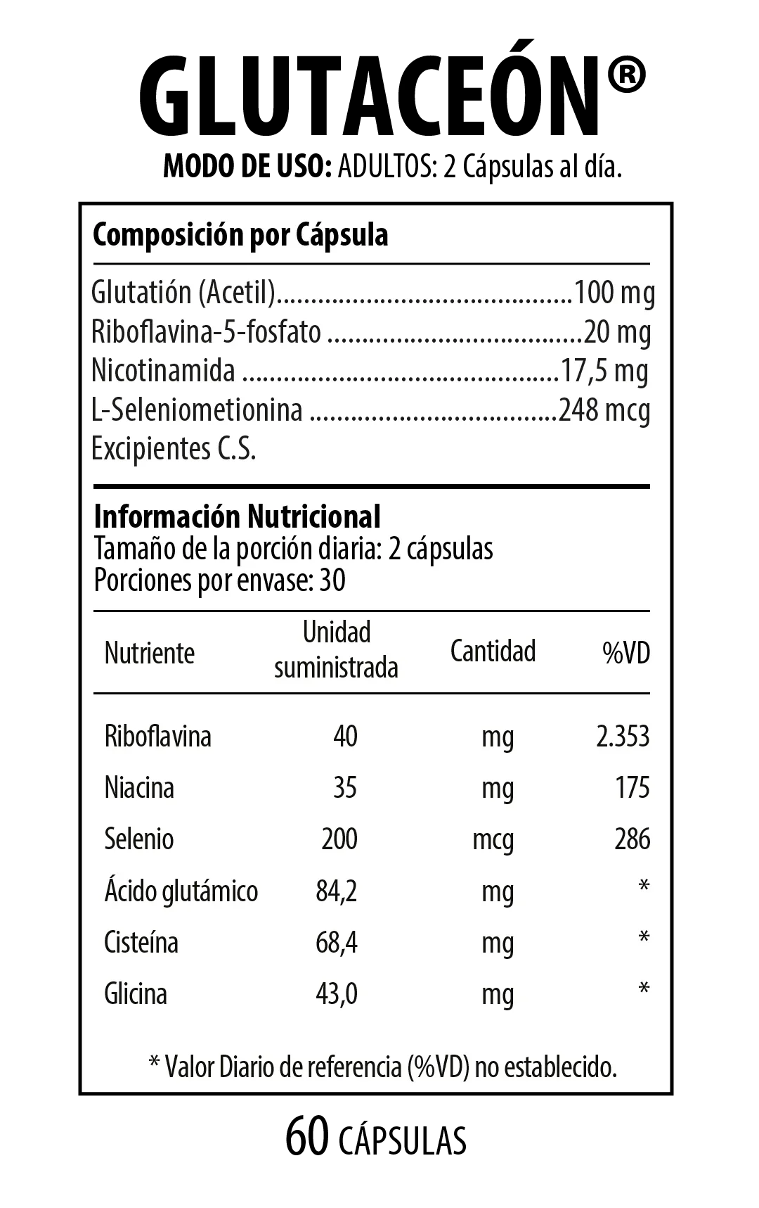 Glutaceón Suplemento Dietario 60 Cápsulas NUTRABIOTICS® - LASKIN