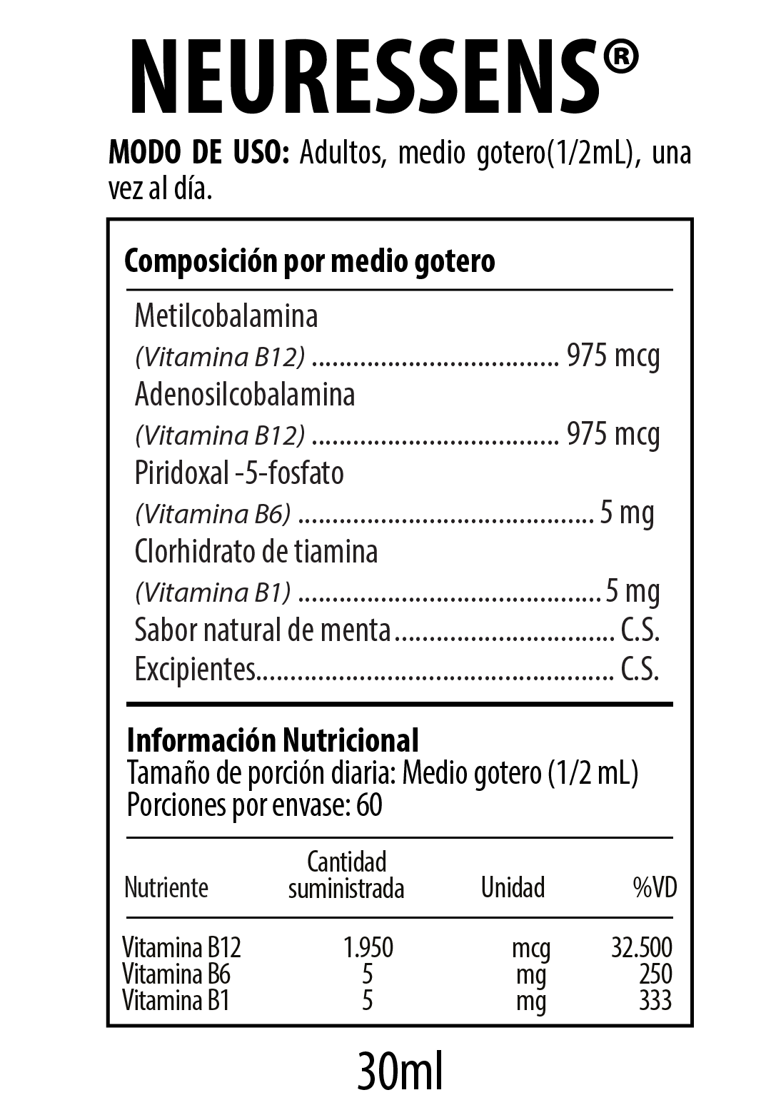 Neuressens Suplemento Dietario 30ml NUTRABIOTICS® - LASKIN