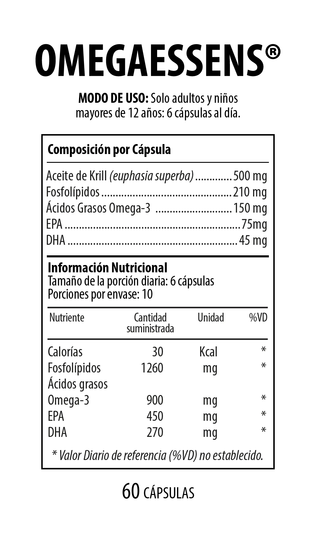 Omegaessens Suplemento Dietario 60 Cápsulas NUTRABIOTICS® - LASKIN