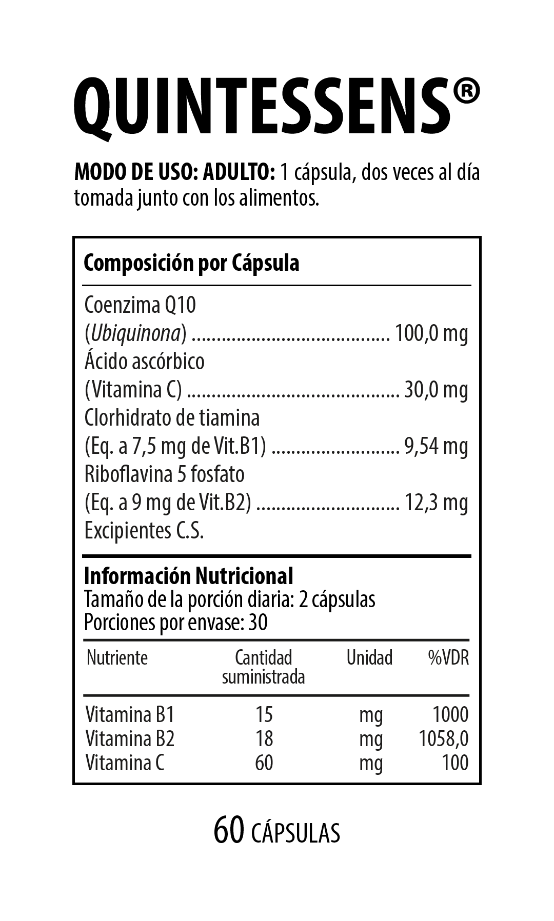 Quintessens 60 Cápsulas NUTRABIOTICS® - LASKIN