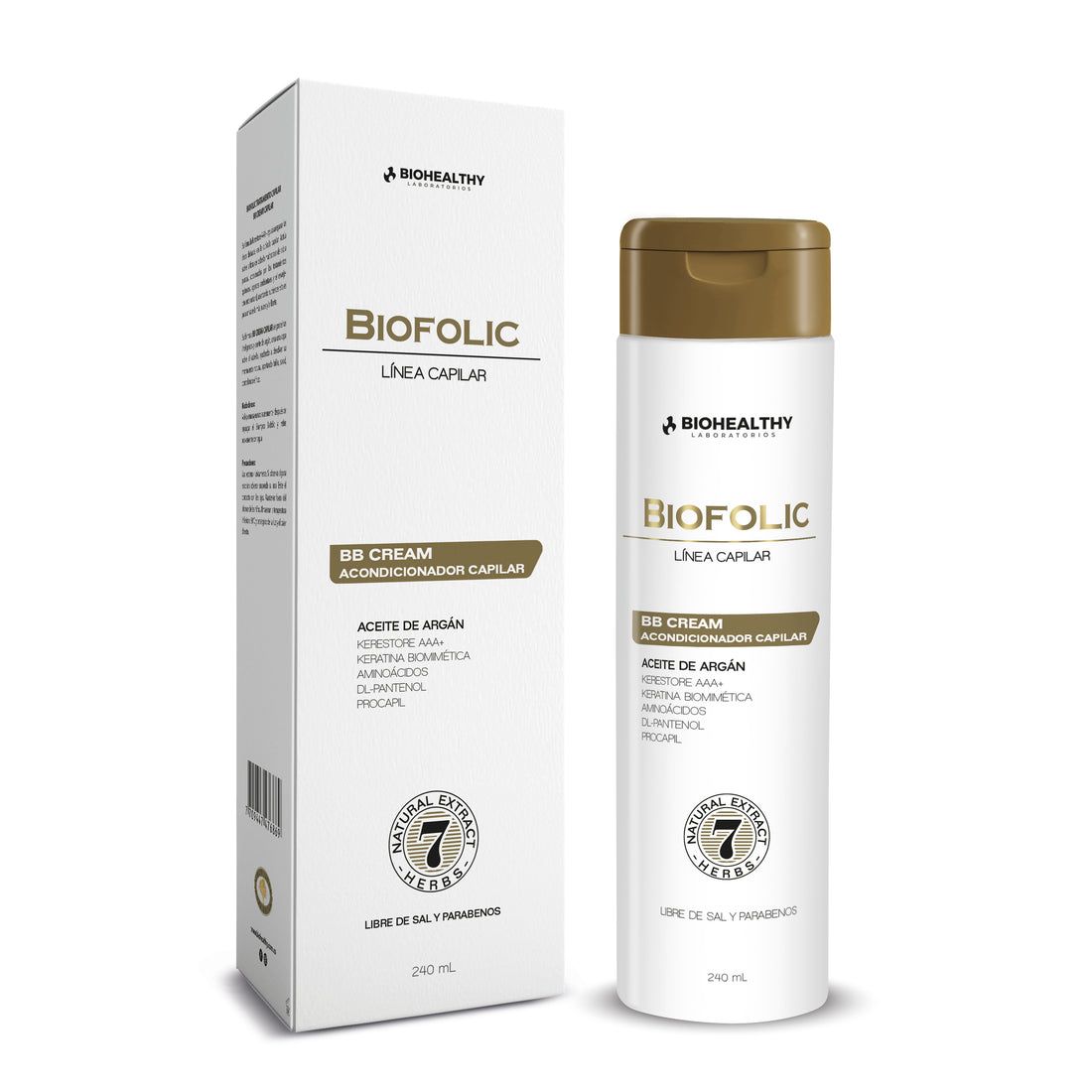 Biofolic BB Cream Acondicionador Capilar 240ml BIOHEALTHY® - LASKIN