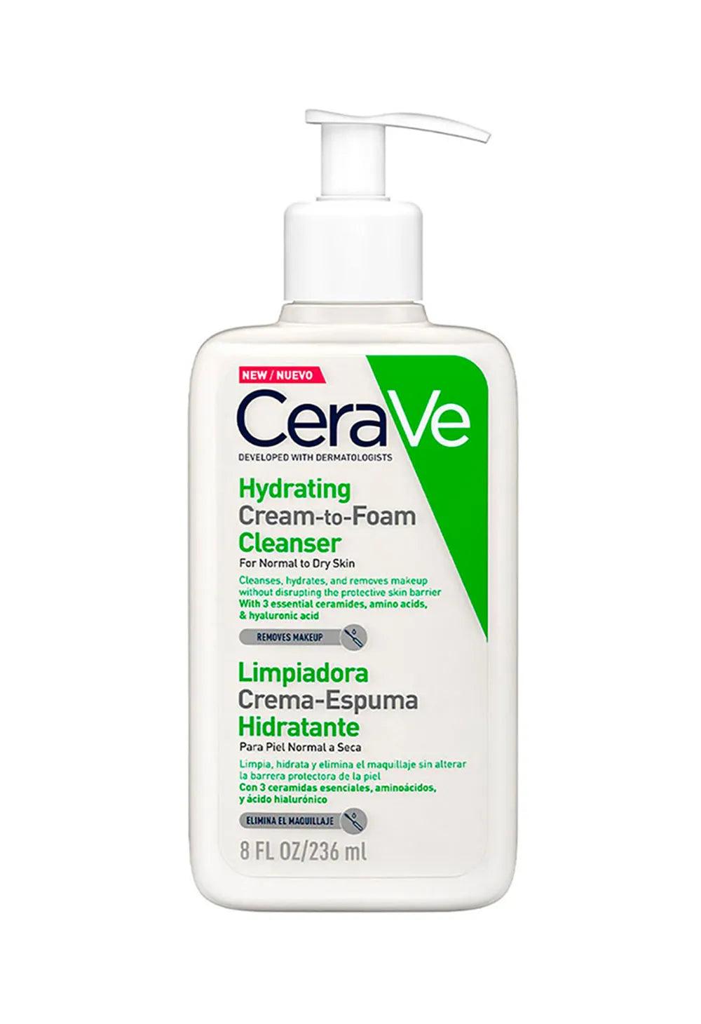 Limpiadora Crema - Espuma Hidratante 236ml CERAVE® - LASKIN