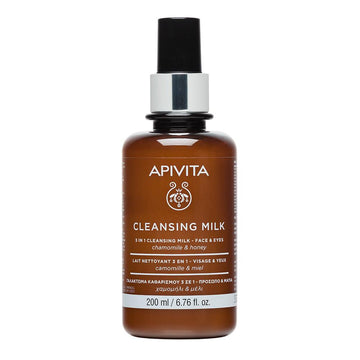 Cleansing Milk 3 In 1 Face & Eyes 200ml APIVITA® - LASKIN
