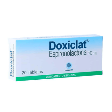 Doxiclat Espironolactona 100mg 20 Tabletas PHARMADERM® - LASKIN