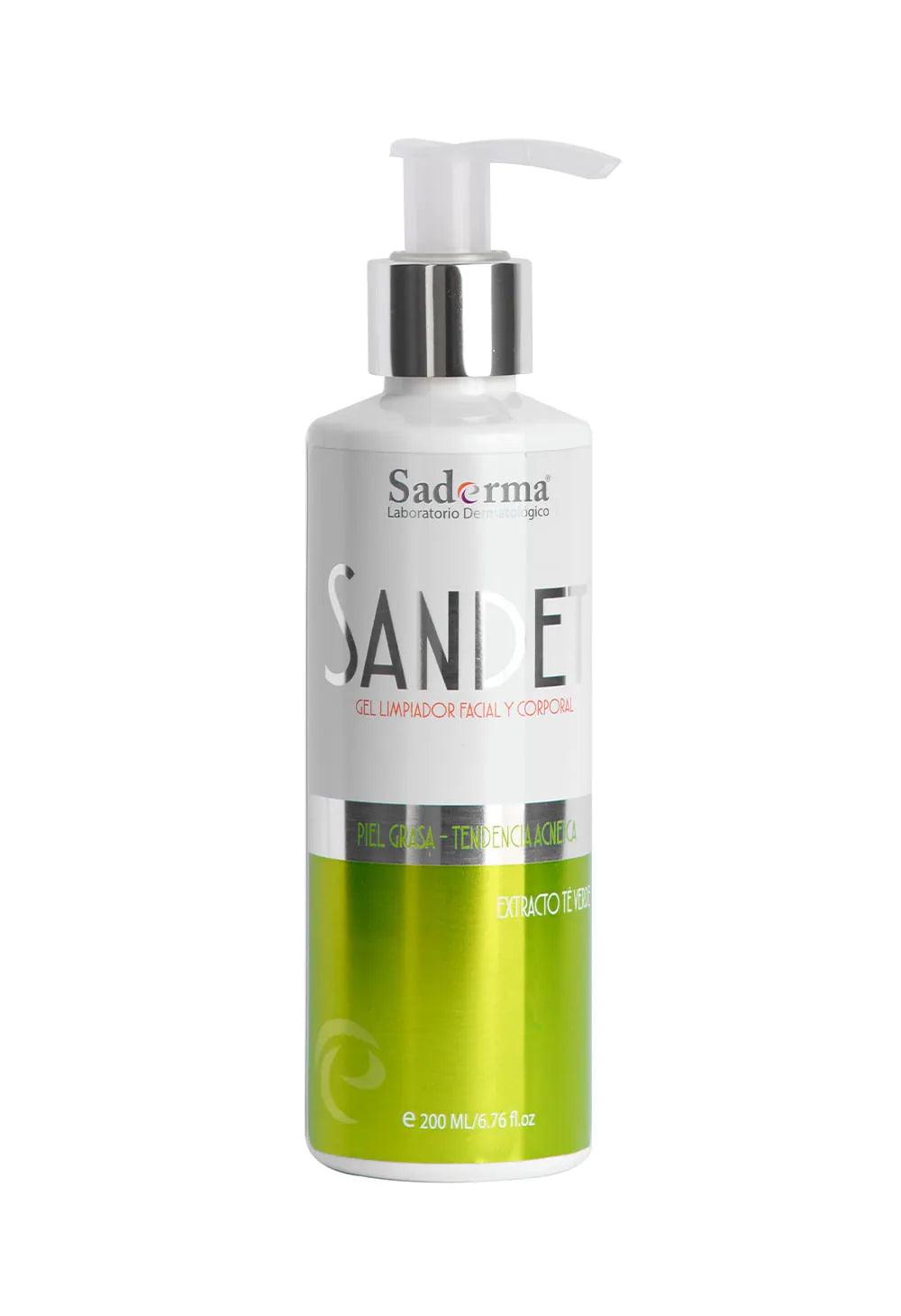 SANDET Té Verde Gel Limpiador Facial y Corporal 200ml SADERMA® - LASKIN