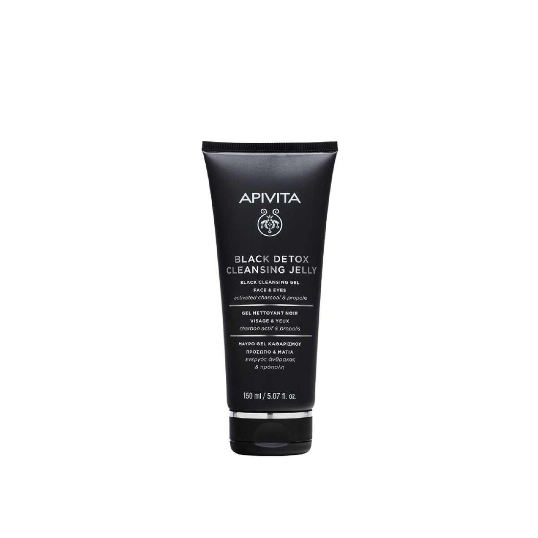 Black Detox Cleansing Face & Eyes Gel 150ml APIVITA® - LASKIN