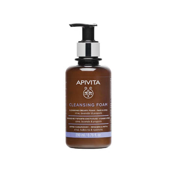 Cleansing Face & Eyes Creamy Foam 200ml APIVITA® - LASKIN