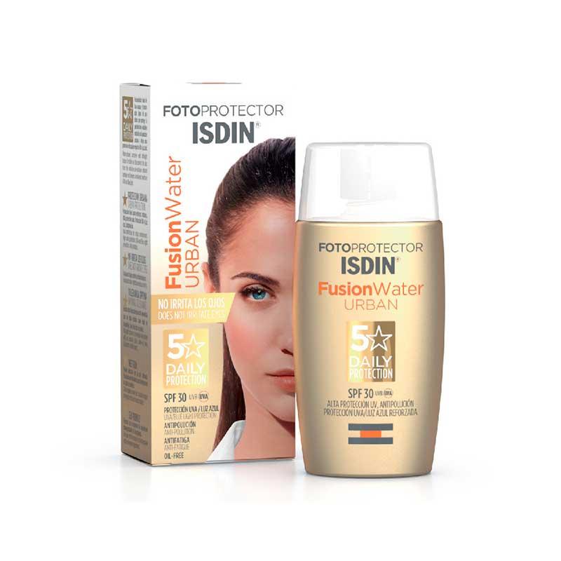 Fotoprotector Fusion Water Spf 50 ISDIN Protector solar facial ultraligero  precio