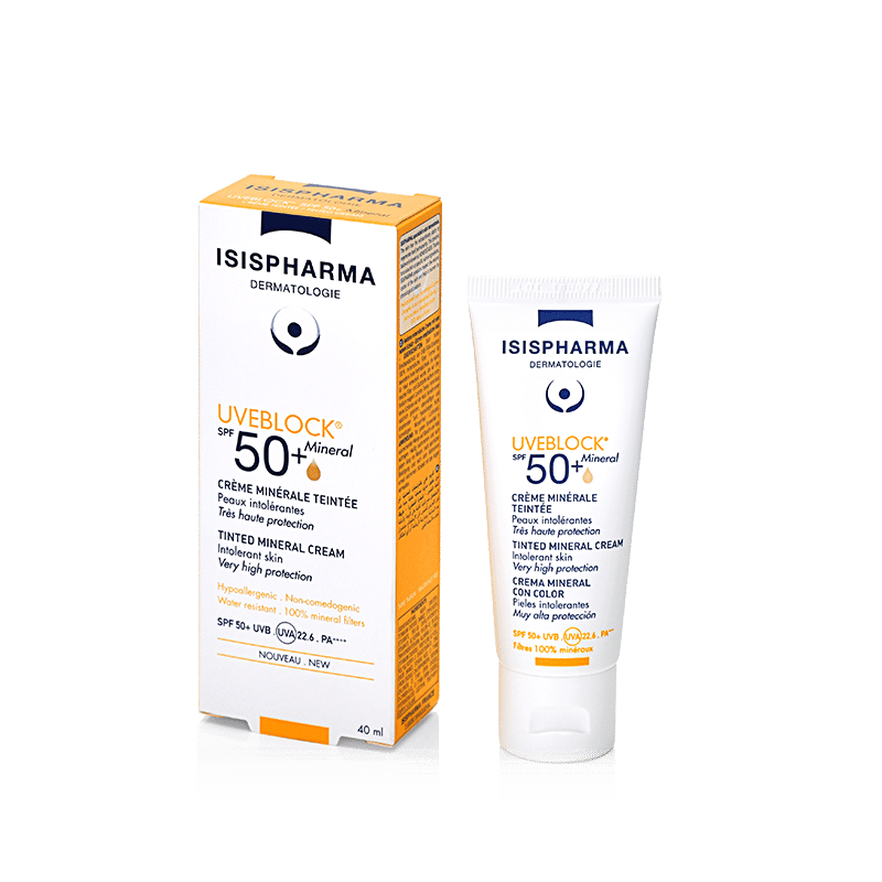 Uveblock Protector Solar SPF 50+ Mineral Tinted 40ml ISISPHARMA® - LASKIN