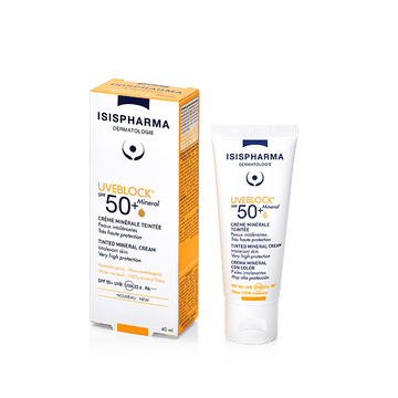 Uveblock Protector Solar SPF 50+ Mineral Tinted 40ml ISISPHARMA® - LASKIN