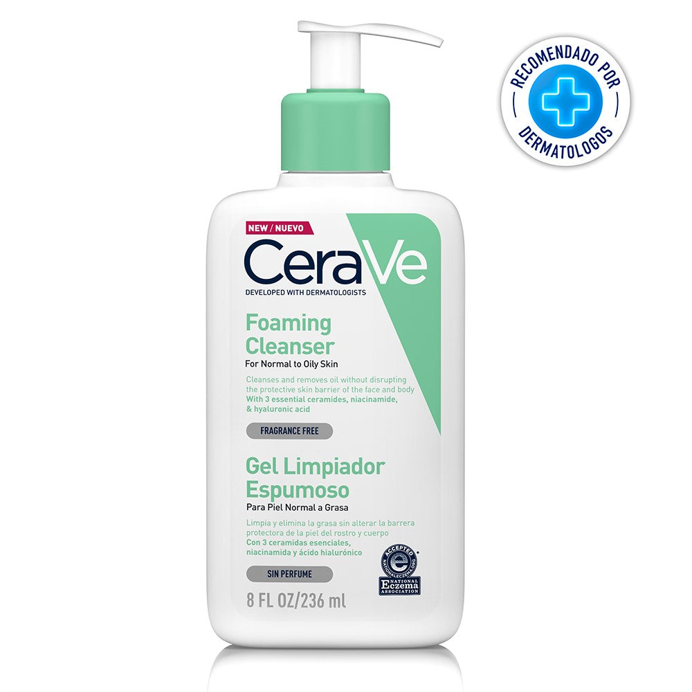 Gel Limpiador Espumoso para piel normal a grasa 236ml CERAVE®