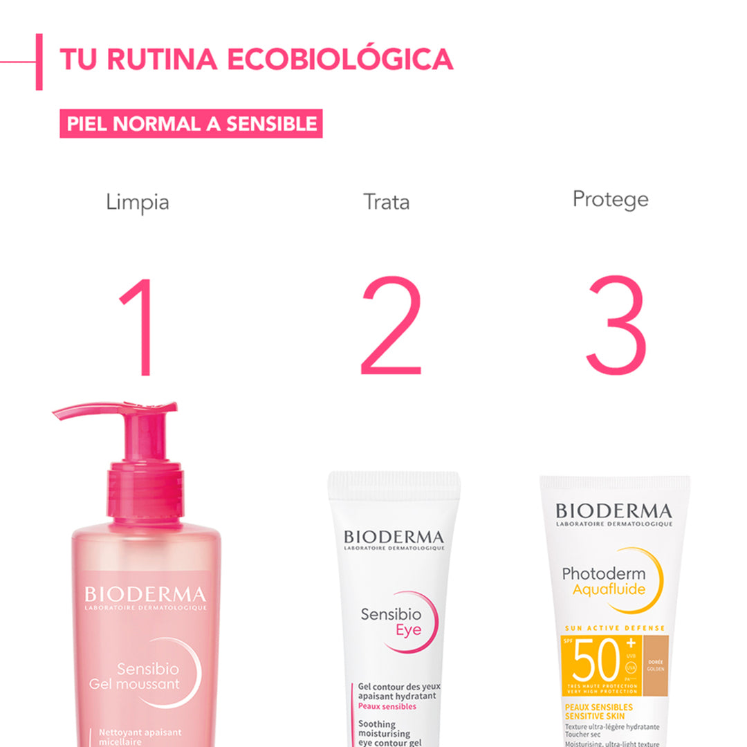 KIT Sensibio Gel Moussant 500ml + Obsequio Contorno de Ojos 15ml BIODERMA®