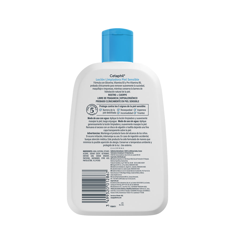 Loción Limpiadora Piel Sensible 237ml CETAPHIL®
