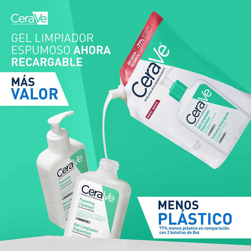 Refill Gel Limpiador Espumoso 473ml CERAVE®