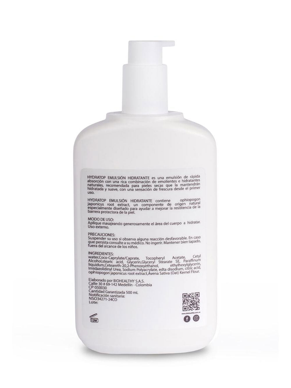 Hydra-Top Emulsión Hidratante 500 ML