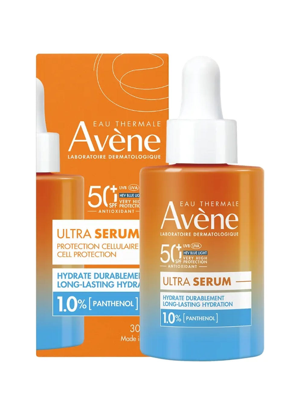 Ultra Serum Hidratante SPF50+ 30ml – Protector Solar Facial con Panthénol Avène®