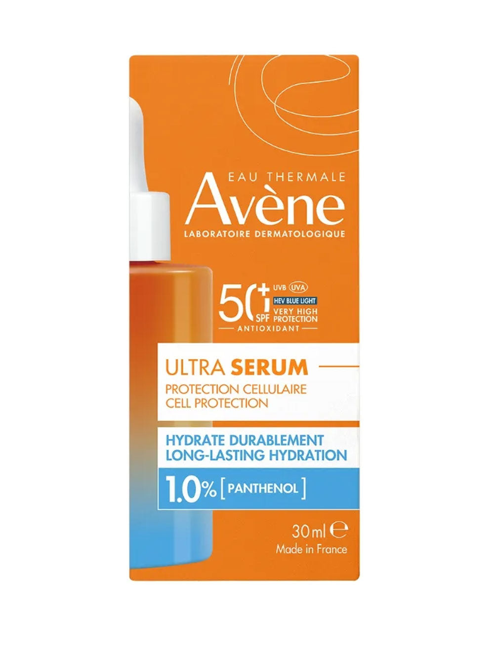 Ultra Serum Hidratante SPF50+ 30ml – Protector Solar Facial con Panthénol Avène®