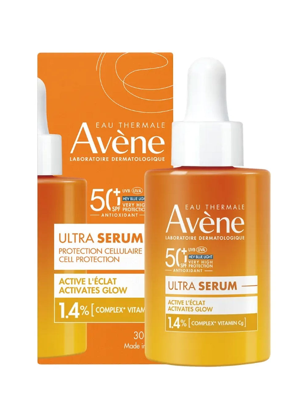 Ultra Serum Iluminador SPF50+ 30ml – Protector Solar Facial con Efecto Luminosidad Avène®
