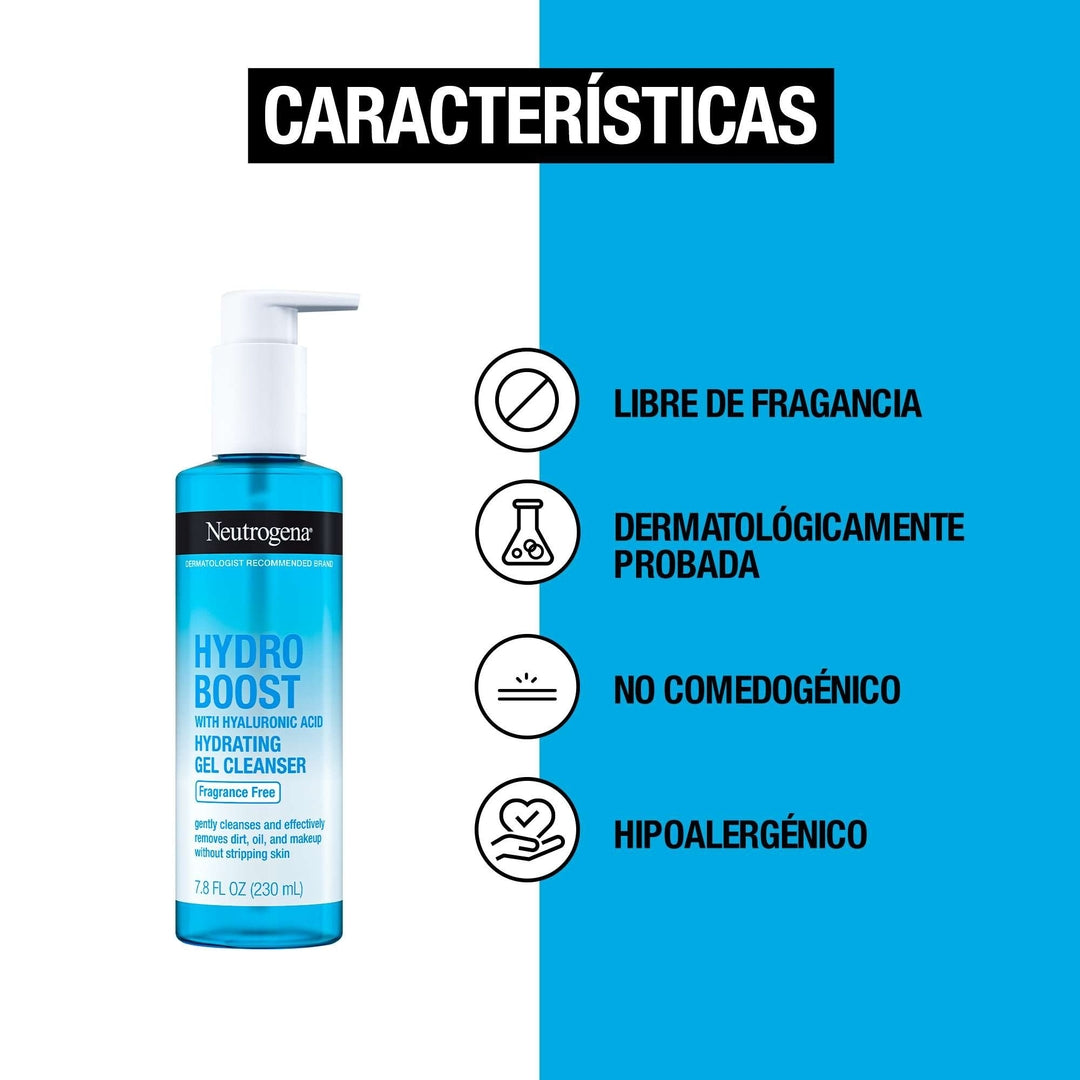 Gel Limpiador Facial Hydro Boost® Sin Fragancia 230ml Neutrogena®