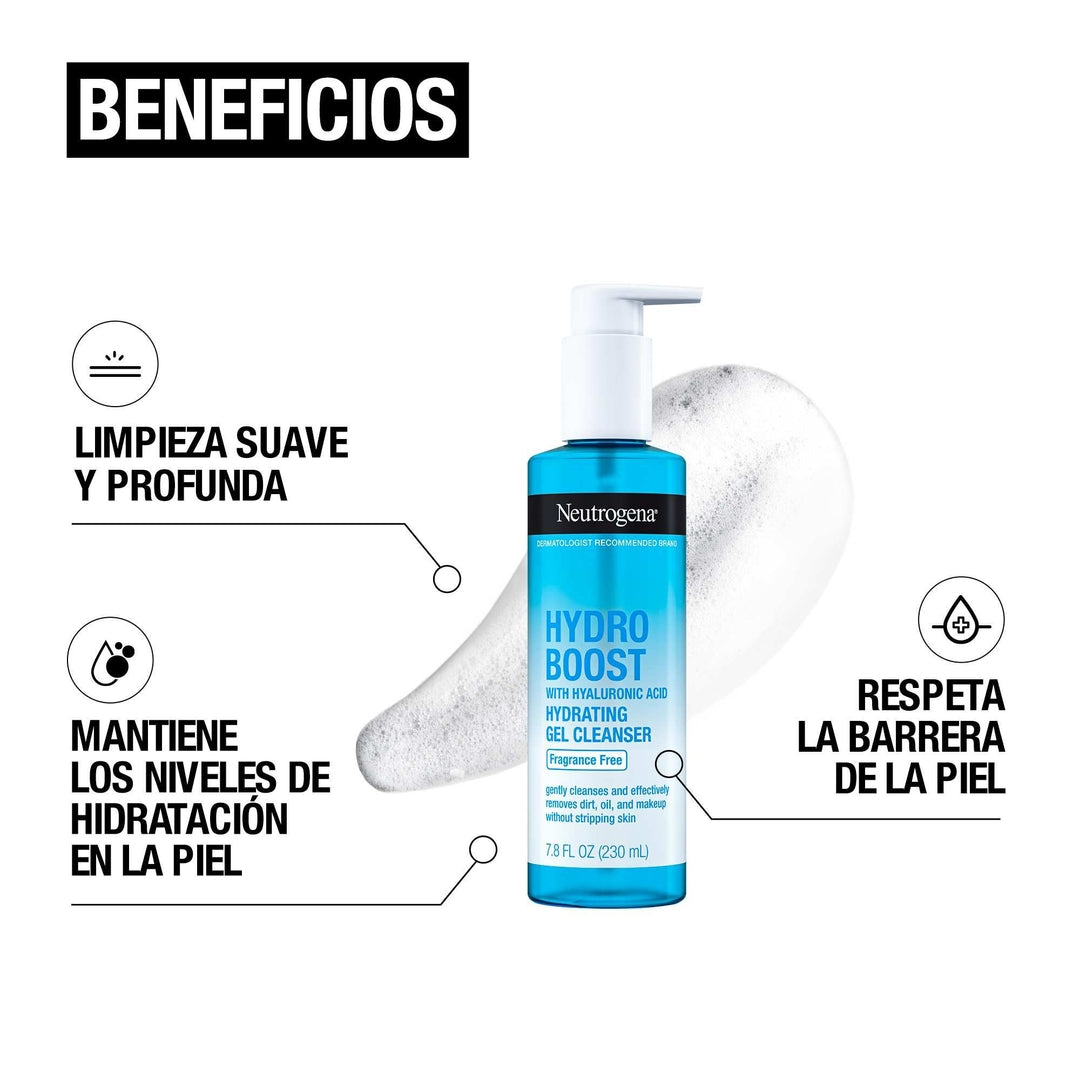 Gel Limpiador Facial Hydro Boost® Sin Fragancia 230ml Neutrogena®