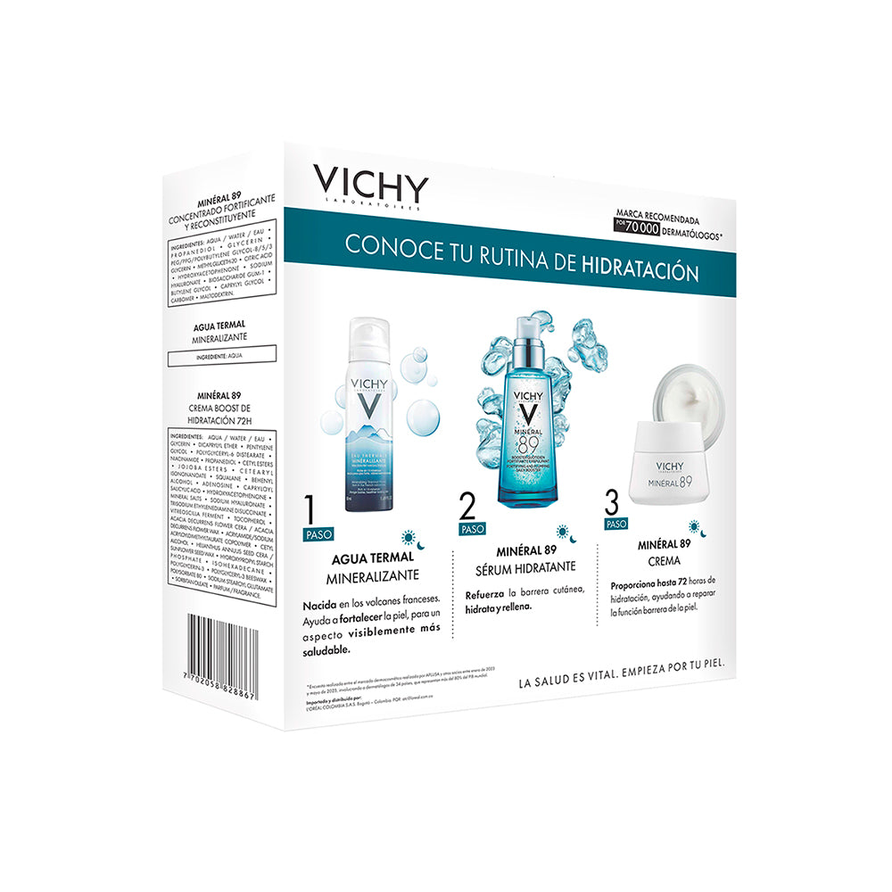 KIT Vichy Mineral 89+ Agua Termal + Mineral 89 Crema Hidratante VICHY®