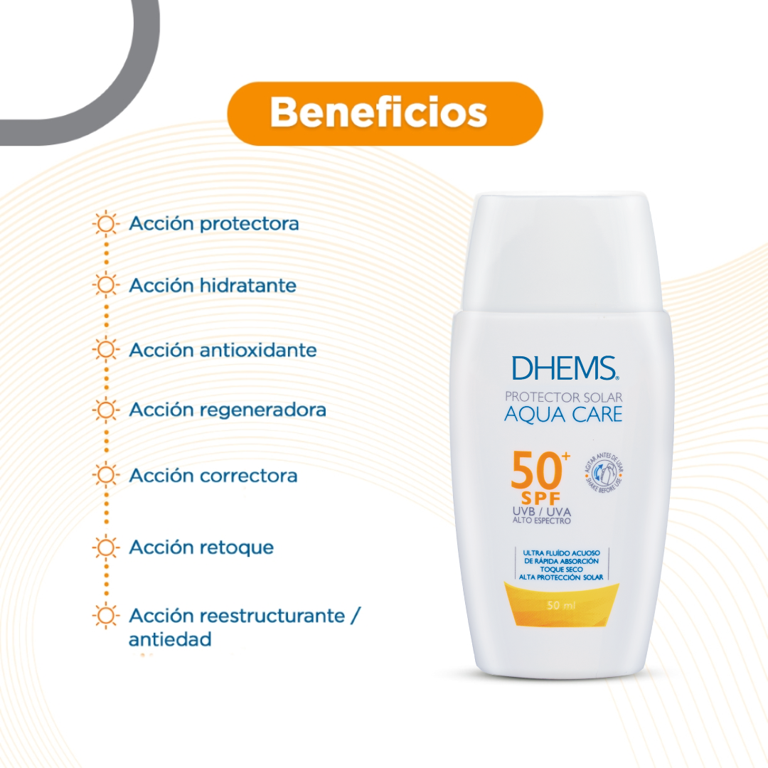 Aqua Care Protector Solar SPF50+ 50ml DHEMS® - LASKIN