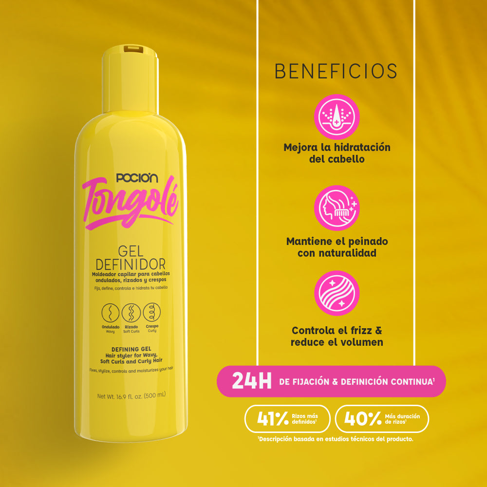 Gel Definidor de Rizos Tongolé 500ML POCION