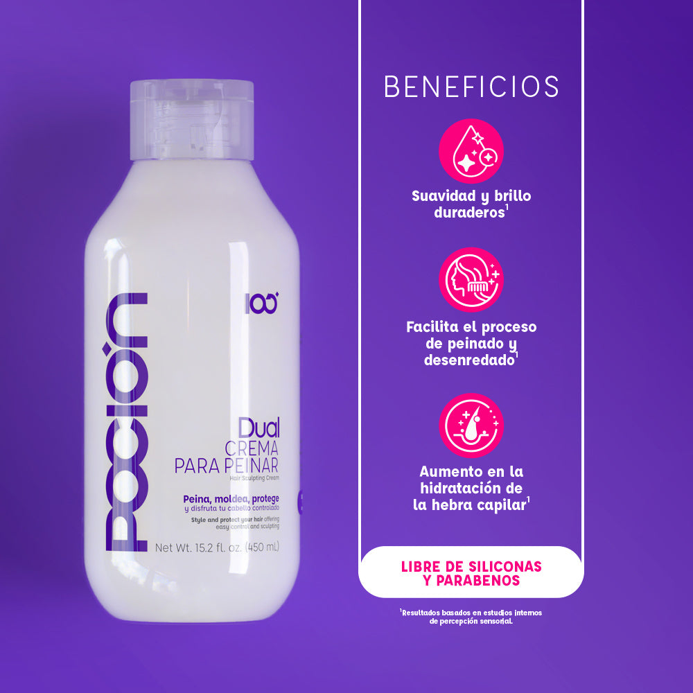 Dual Crema para Peinar de Reparación 450ML LA POCION