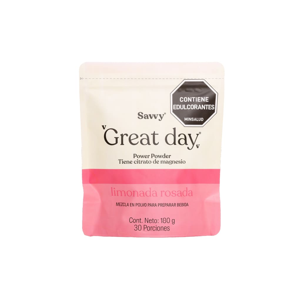 Citrato de magnesio | Great Day® limonada rosada 180g