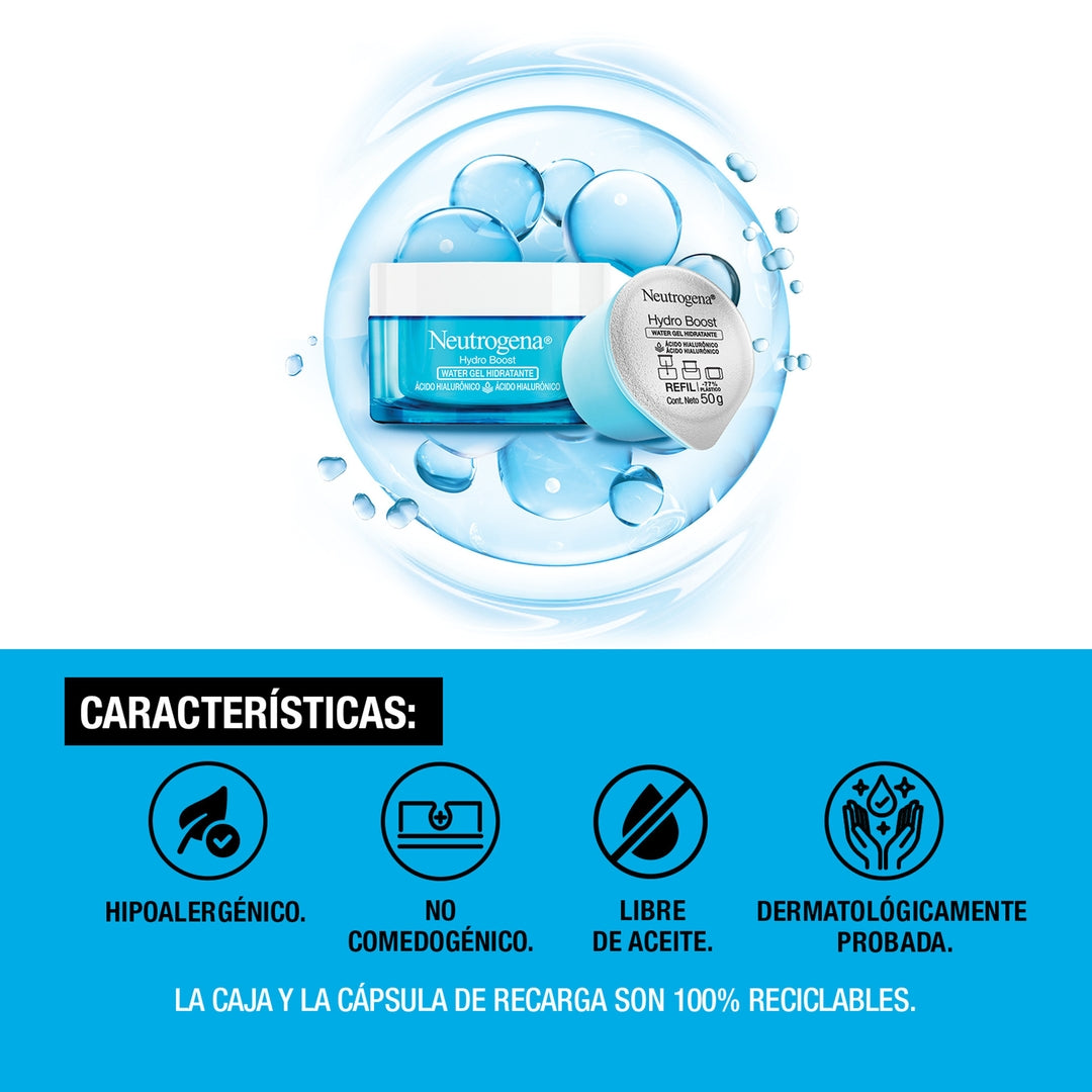 Refill de Crema Hidratante Facial en Gel Hydro Boost® 50g Neutrogena®