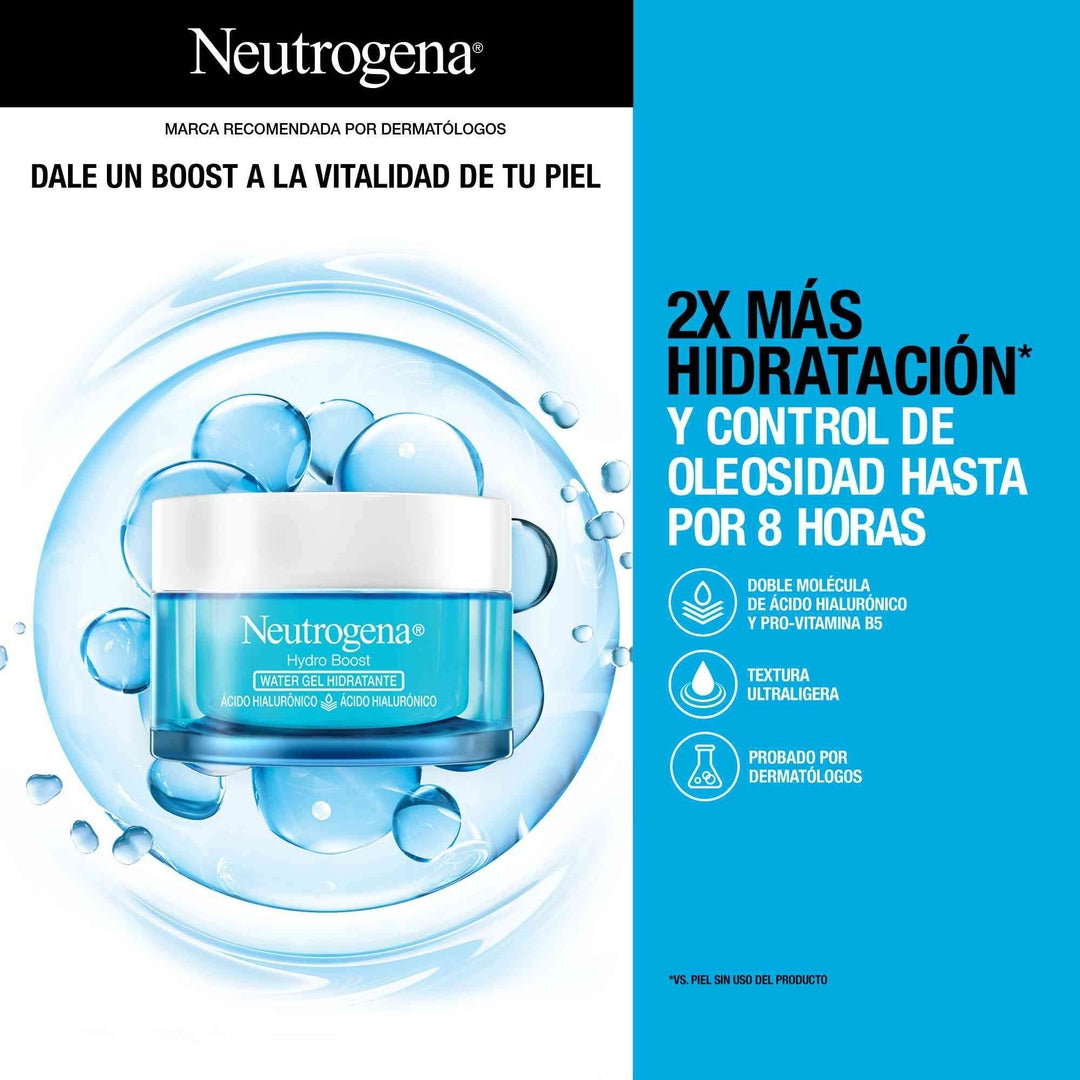 Crema hidratante facial en gel Hydro Boost® Ácido Hialurónico 50g Neutrogena®