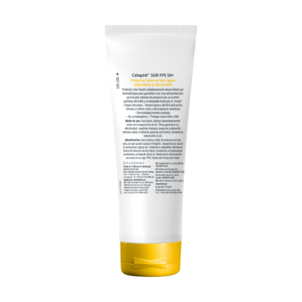 Sun Protector Solar en Gel Ligero FPS 50+ Ultra Matte & Oil Control CETAPHIL®