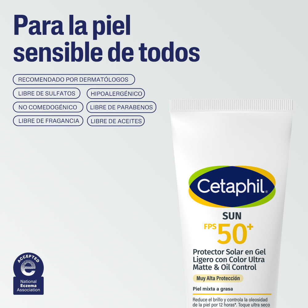 Sun Protector Solar en Gel Ligero FPS 50+ Ultra Matte & Oil Control CETAPHIL®