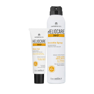 Kit Heliocare 360° Water Gel SPF 50+ GRATIS Invisible Spray CANTABRIA®