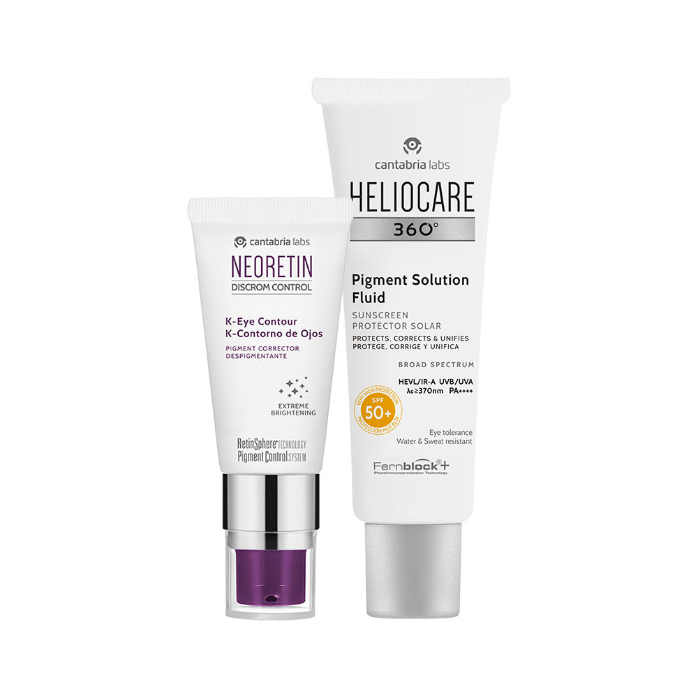 Kit Neoretin K-Contorno de Ojos + GRATIS  Heliocare 360° Water Gel SPF 50+ CANTABRIA®