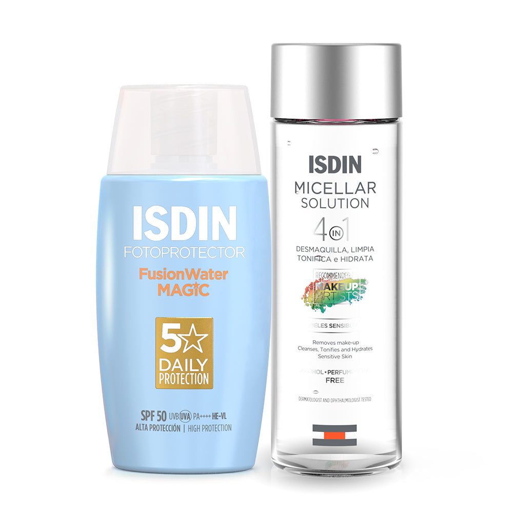 Kit Fusión Water Magic 50 ml ISDIN®+ Micelar Solution 4 IN 1 Agua Micelar 100ml ISDIN®