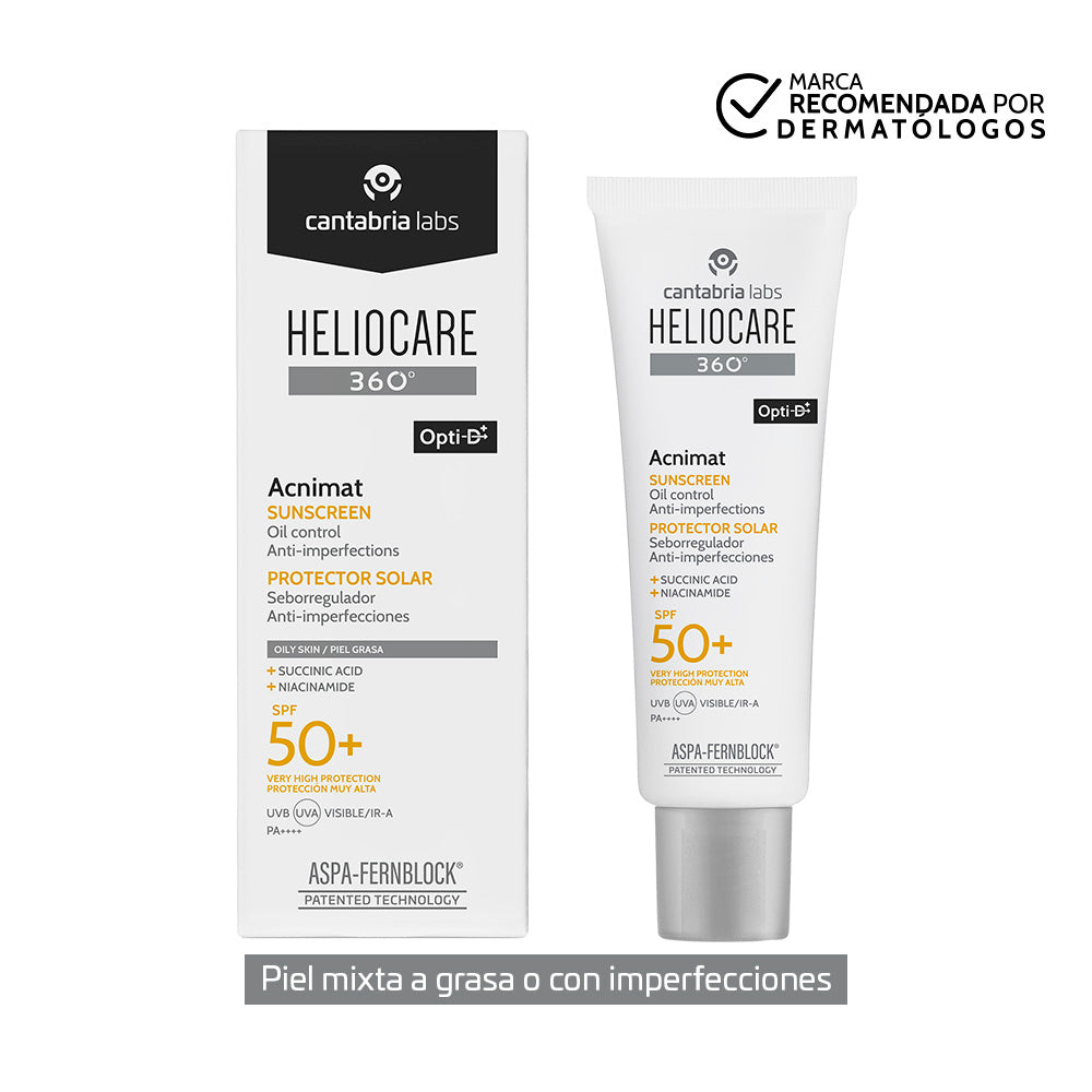 HELIOCARE 360º Acnimat Protector Solar SPF50+ 50ML CANTABRIA®
