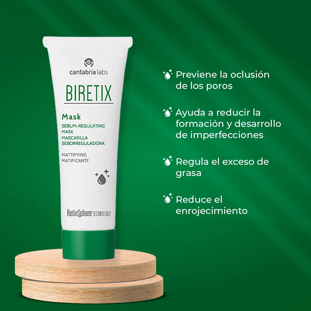 BIRETIX Masque Régulateur de Sébum 25ml CANTABRIA®