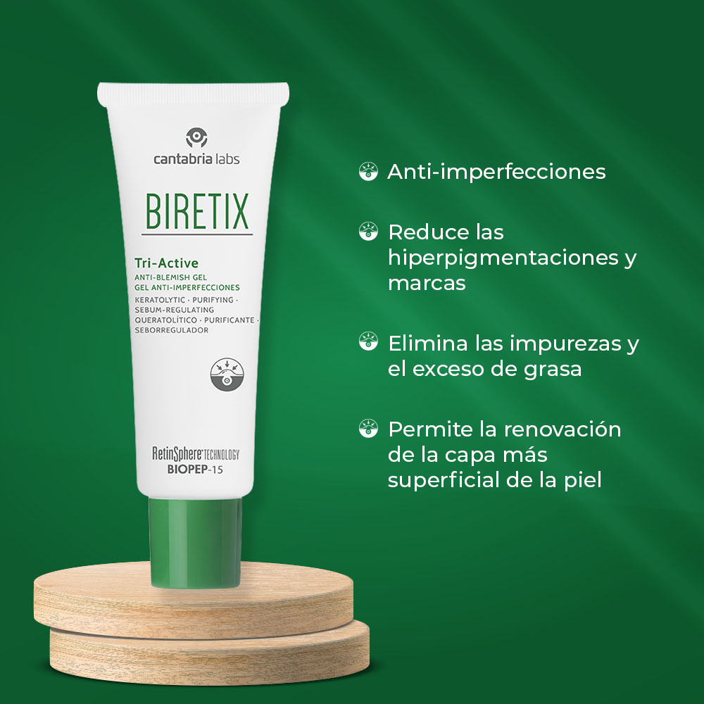 BIRETIX Gel Anti-Imperfections Tri Actif 50ml CANTABRIA®