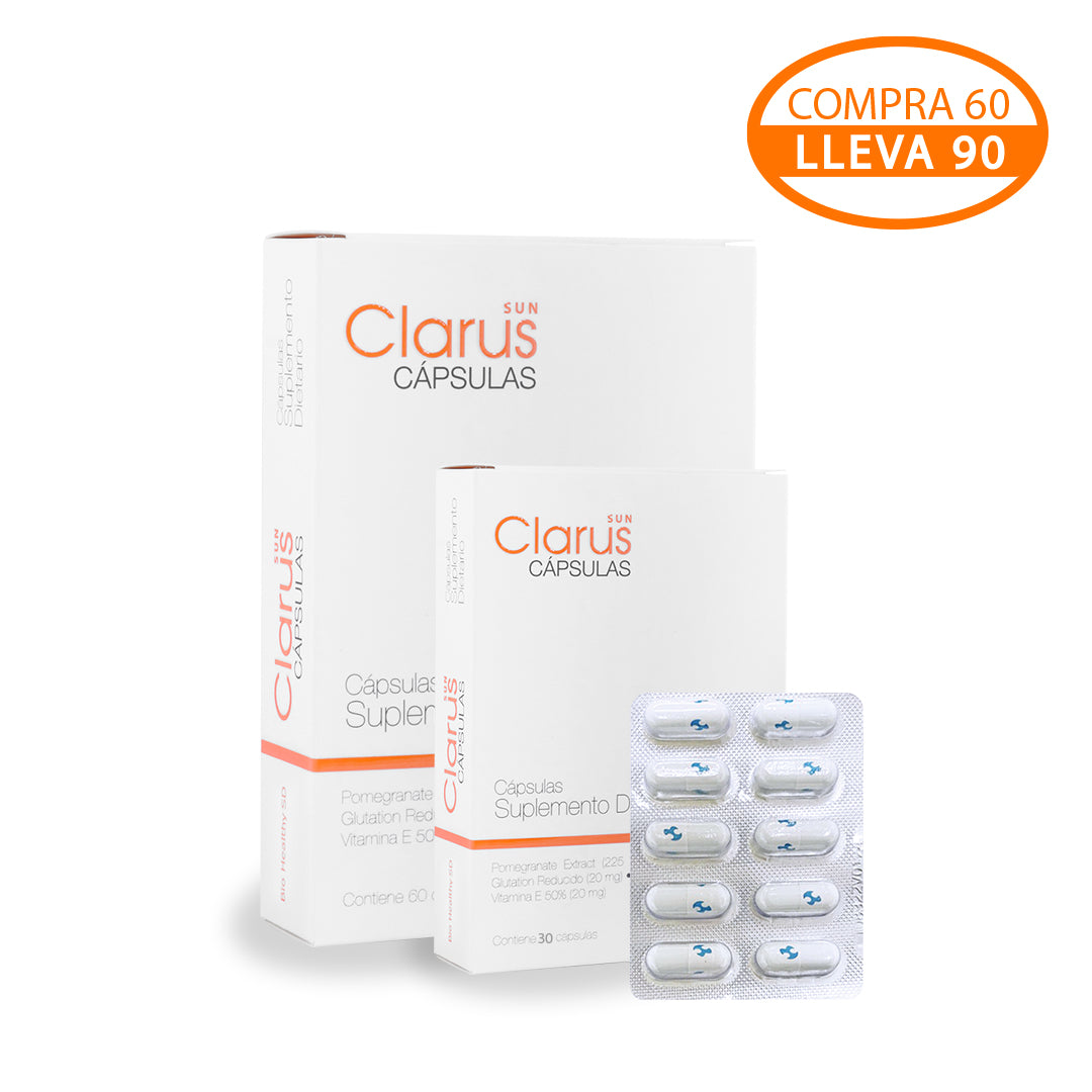 Clarus Cápsulas Pague 60 Lleve 90 BIOHEALTHY®