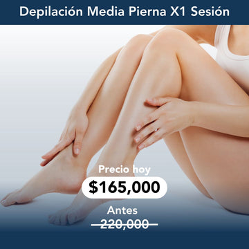 Depilación Láser Media Pierna x1 Sesión 25% OFF